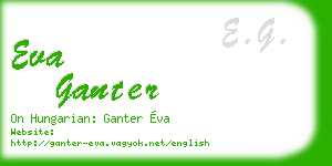 eva ganter business card